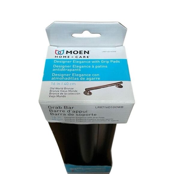 Moen Home Care 16 in (40 cm) Grab Bar Old World Bronze LR8716D1GOWB Stainless - Picture 2 of 7